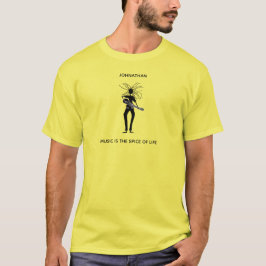 T-shirt Guitariste cool et fantastique Silhouette