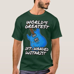 T-shirt Guitariste gaucher Gauche Guitare Musicien drôle
