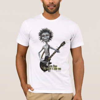 T-shirt Guitariste gris