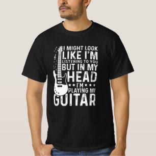 T-shirt Guitariste Guitar Player Electric Funny Giant