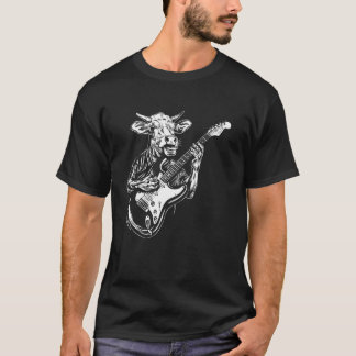 T-shirt Guitariste Guitare - Éleveur de bovins éleveur Sho