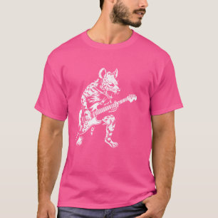 T-shirt Guitariste Guitare - Joueur de Guitare Hyène Papa