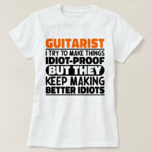 T-shirt Guitariste J'Essaie De Rendre Les Choses Drôle Des