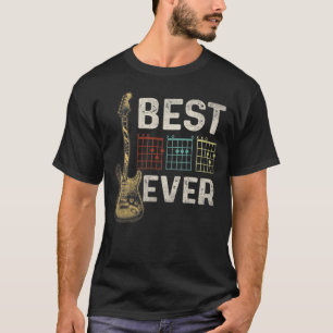 T-shirt Guitariste Meilleur papa toujours Guitare Papa Cho
