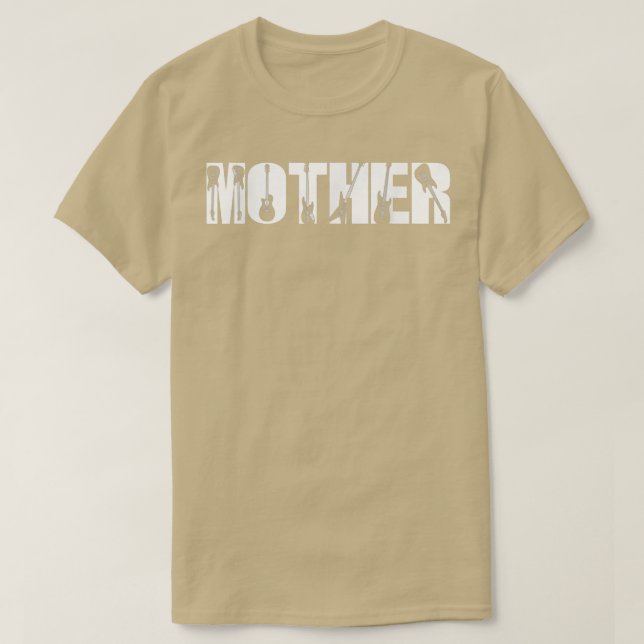 T-shirt Guitariste Mère Funky Musique Guitare Lover Mères (Design devant)