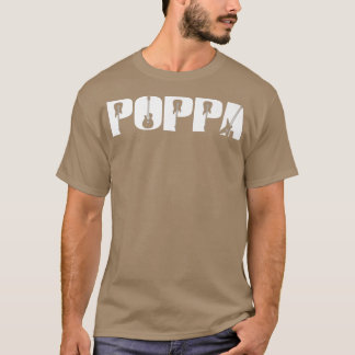 T-shirt Guitariste Poppa Funny Musique Guitare Aînés Pères