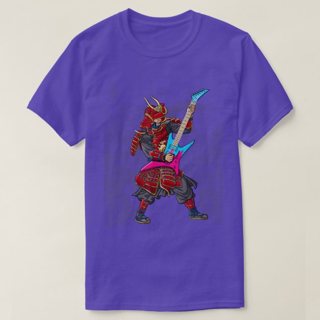 T-shirt Guitariste samouraï (2) (Design devant)