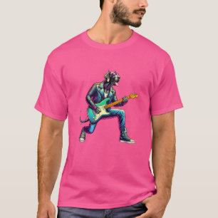 T-shirt Guitarre électrique Great Dane Drôle de chien grou