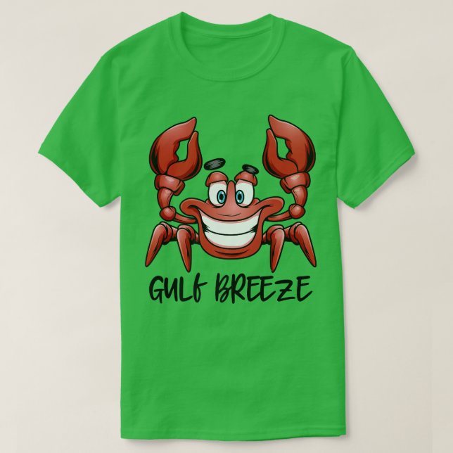 T-shirt Gulf Breeze Floride Plage Famille Vacances Groupe  (Design devant)