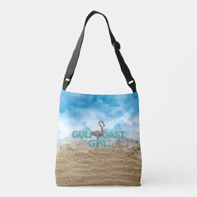 T-SHIRT Gulf Coast Girl Tragetaschen Mit Langen Trägern (Rückseite)