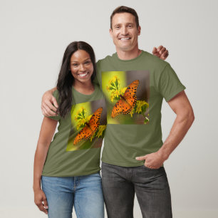 T-shirt Gulf Fritillary ou Passion Butterfly sur Verge d'O