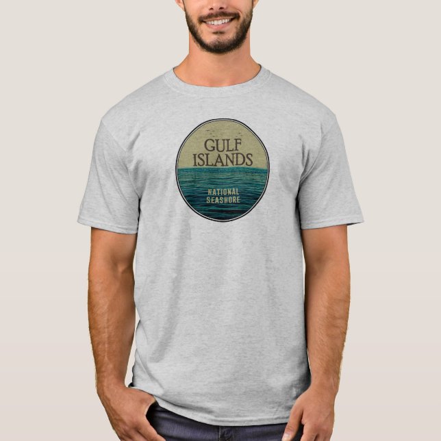 T-shirt Gulf Islands National Seashore Ocean Birds (Devant)