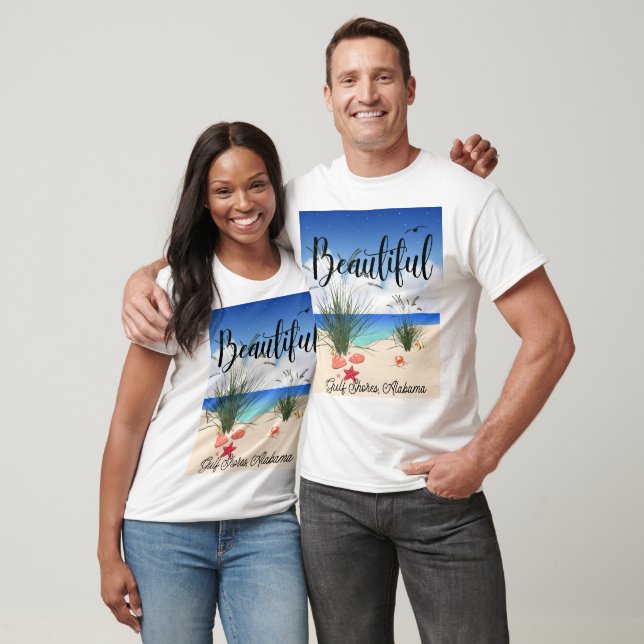 T-shirt Gulf Shores Alabama (Belle) (Unisexe)