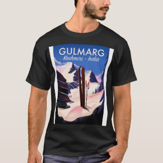 T-shirt Gulmarg Kashmiri Inde poster ski