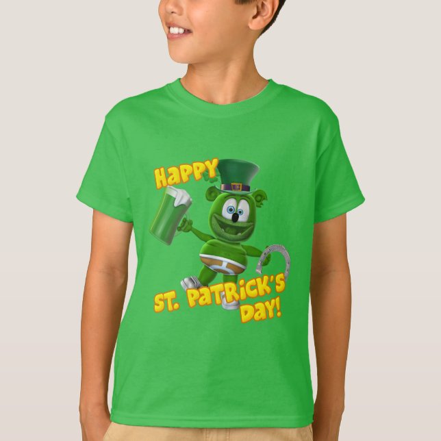 T-shirt Gummibär (L'Ours Gummy) Bonne Saint Patrick ! (Devant)