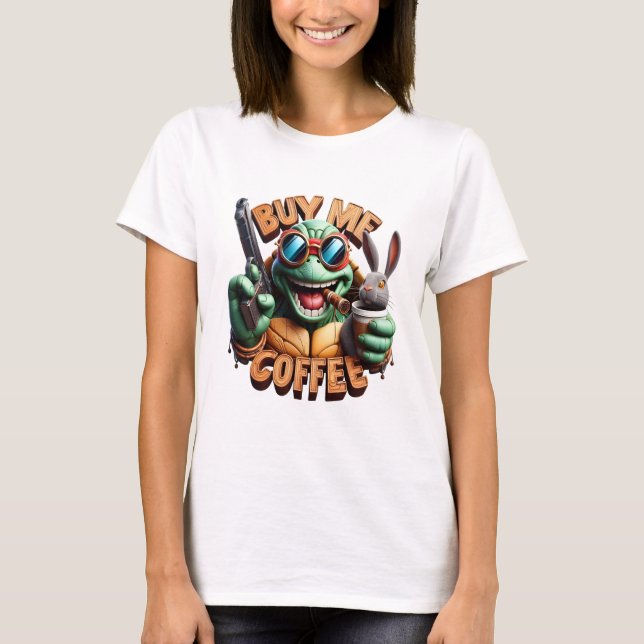 T-shirt Gunmans Morning Brew Acheter Un Café (Devant)