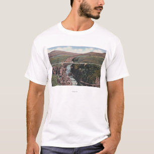 T-shirt Gunnison, Co - pont de Sapinero au-dessus de lac