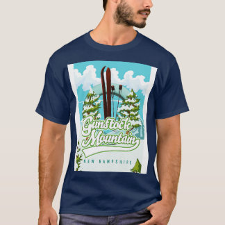 T-shirt Gunstock Mountain New Hampshire Ski cartoon