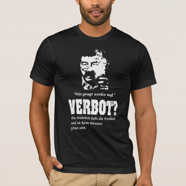T- Shirt Günter Grass - Verbot? (Vorderseite)