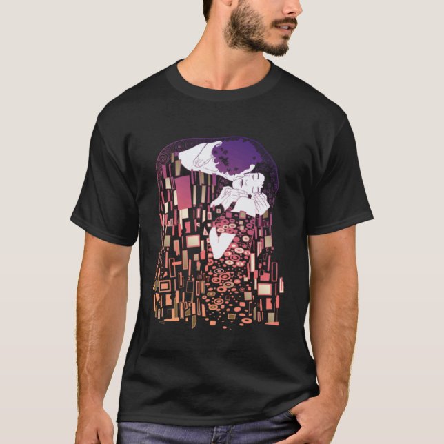 T-shirt Gustav Klimt Kiss (Devant)