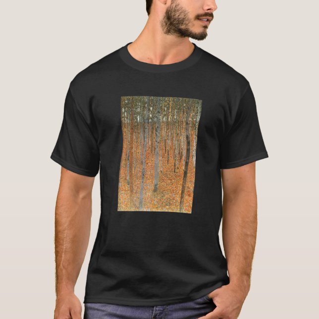 T-shirt Gustav Klimt's Beech Forest Buchenwald I (Devant)