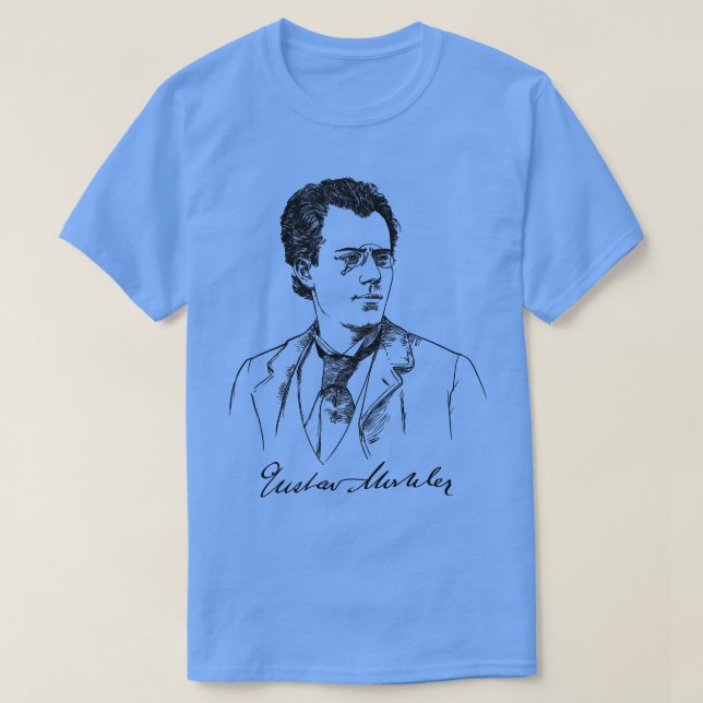 T-shirt Gustav Mahler Musique musicale autrichienne (Design devant)