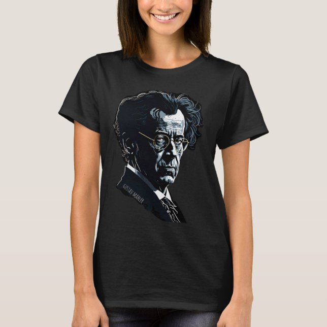 T-shirt Gustav Mahler  Portrait Composer Classical Music P (Devant)