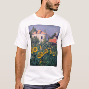 T-shirt Gustave Caillebotte - Tournesols, Jardin