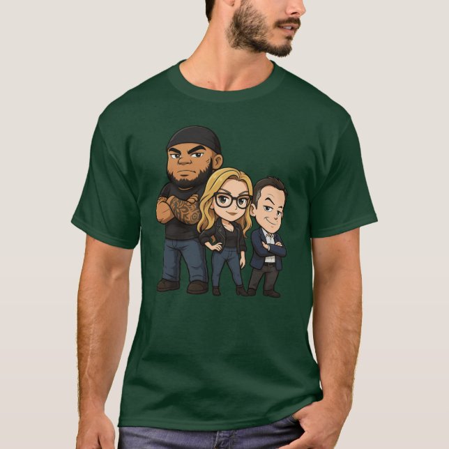 T-shirt Gutfeld Crew Chibi Greg Gutfeld boy (Devant)