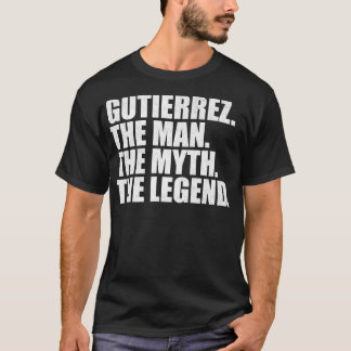 T-shirt Gutierrez Gutierrez Nom de famille Gutierrez Nom d