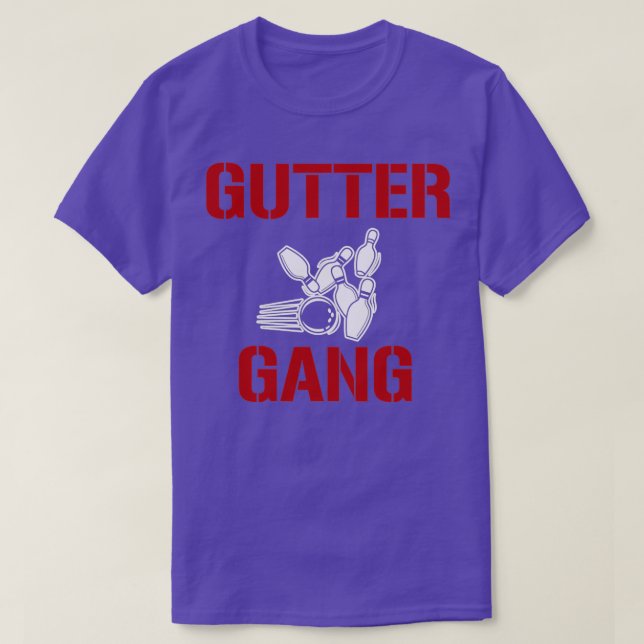 T-shirt Gutter Gang Bowl Funny Bowling T (Design devant)