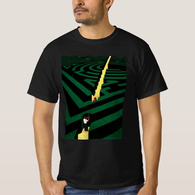 T-shirt Guy billout pop art (Devant)
