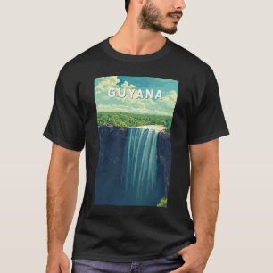 T-shirt Guyana Illustration Travel Art Vintage