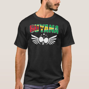 T-shirt Guyana Table Tennis Support Guyane Ping Pong