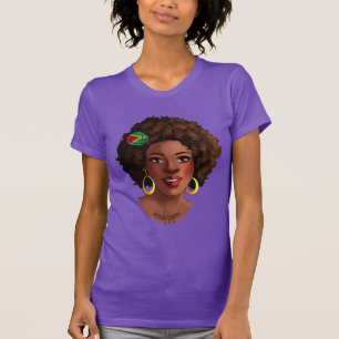 T-shirt Guyanaise Afro Girl