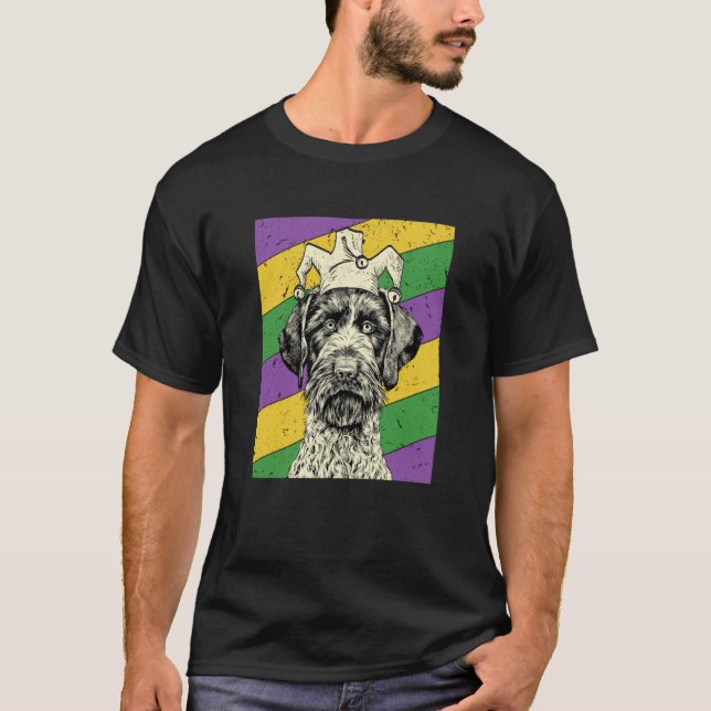 T-shirt GWP Jester Mardi Gras Dog Mom or Dad (Devant)