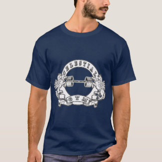 T-shirt gym céleste version pégase sur amis