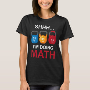 T-shirt gym culturisme sportif Je fais maths 2
