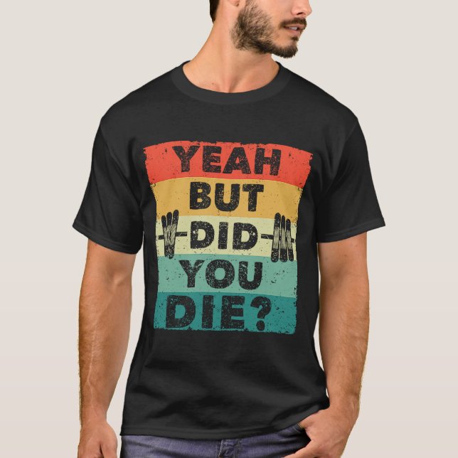 T-shirt Gym Entraînement Humour Motivationnel Oui Mais Ave (Devant)