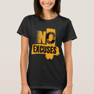 T-shirt Gym Graphique 'Sans Excuses' – Style Coup de Pince