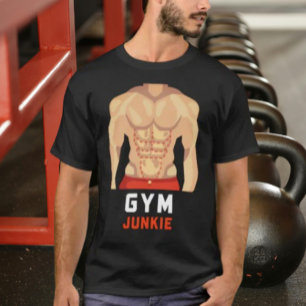 T-shirt Gym Junkie : Illusion du corps
