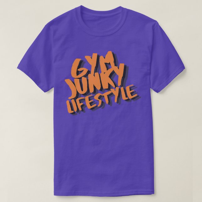 T-SHIRT GYM JUNKY MODE DE VIE 5 (Design devant)