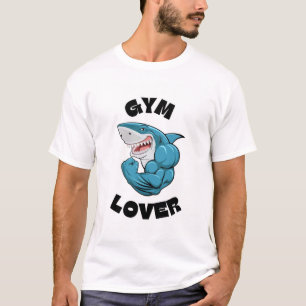 T-shirt Gym Lover Shark – Tee Musclé