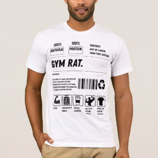 T-shirt Gym Rat Formula: Handle With Gains