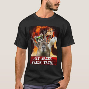 T-shirt Gymnase amusant Poids Hit Maxes Evasion Taxes Trav
