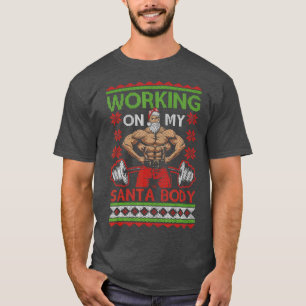 T-shirt Gymnase de Noël moche amusant
