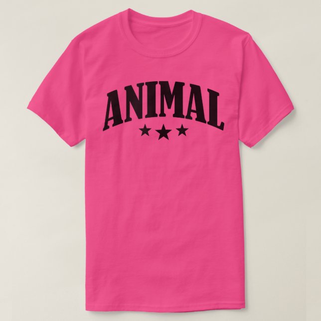 T-shirt Gymnase de remise en forme pour les ANIMAL entraîn (Design devant)