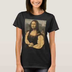 T-shirt Gymnase Mona Lisa Muscle Amusement Entraînement Fi
