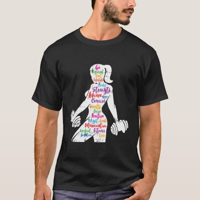 T-shirt Gymnase Motivation entraînement Motivation Fitness (Devant)