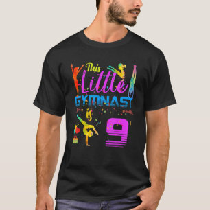 T-shirt Gymnases Little 9 Anniversaire Flip Jump Tumble